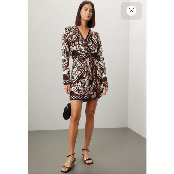 NWT FARM RIO Passion Scarf Wrap Mini Dress - Picture 1 of 11